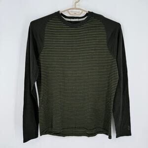 Smartwool  Classic Merino Wool Base Layer Long Sleeve Shirt Stripe  Size XL NEW